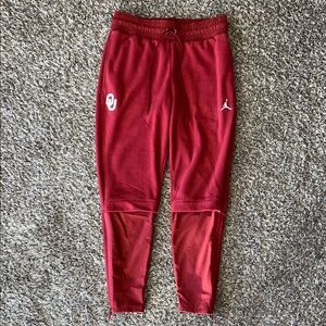 University of Oklahoma OU Sooners Jordan Jumpman Athletic Fleece Jogger Sweats